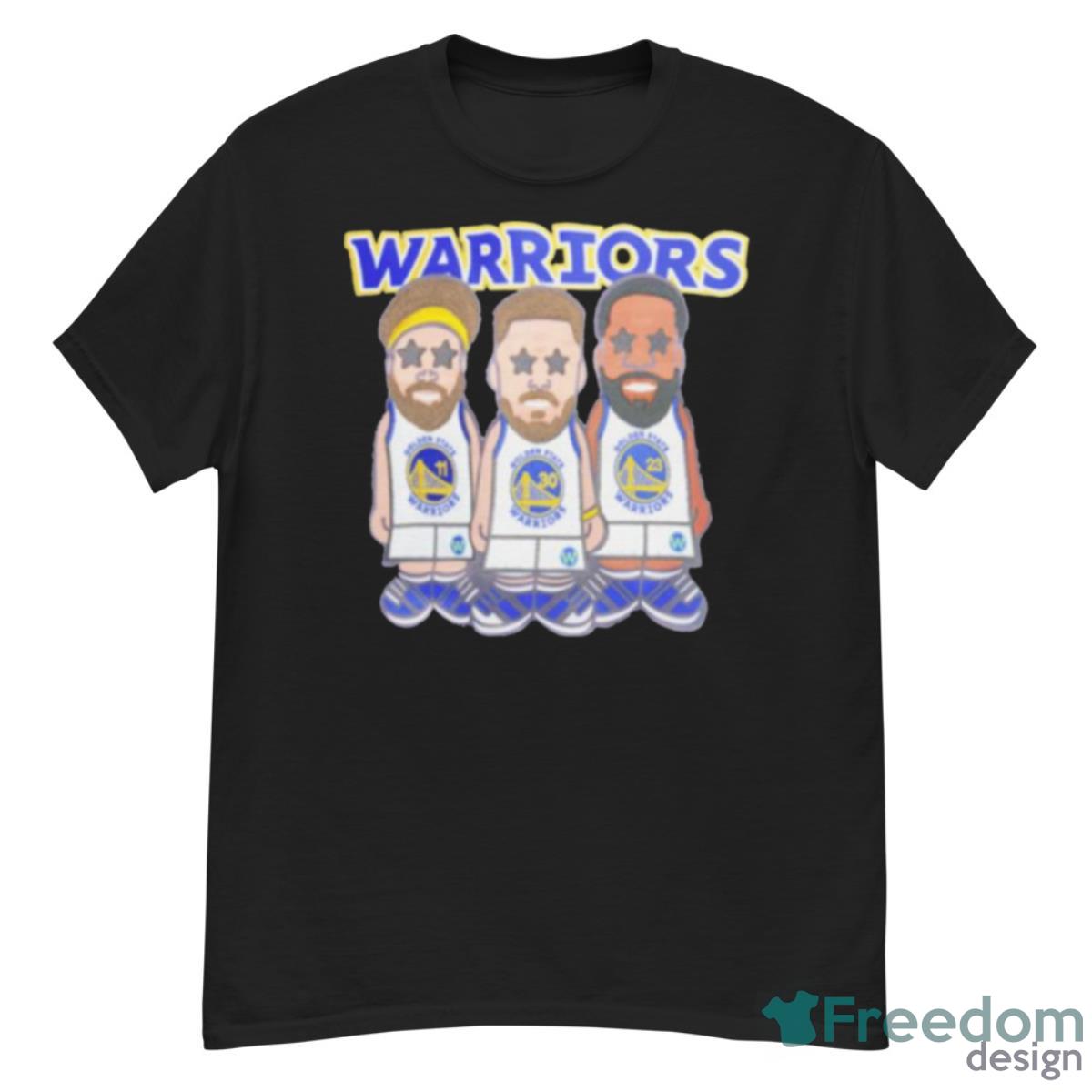 Pro Standard Steph Curry, Klay Thompson And Draymond Green Golden State Warriors Multi Lineup Shirt - G500 Men’s Classic T-Shirt