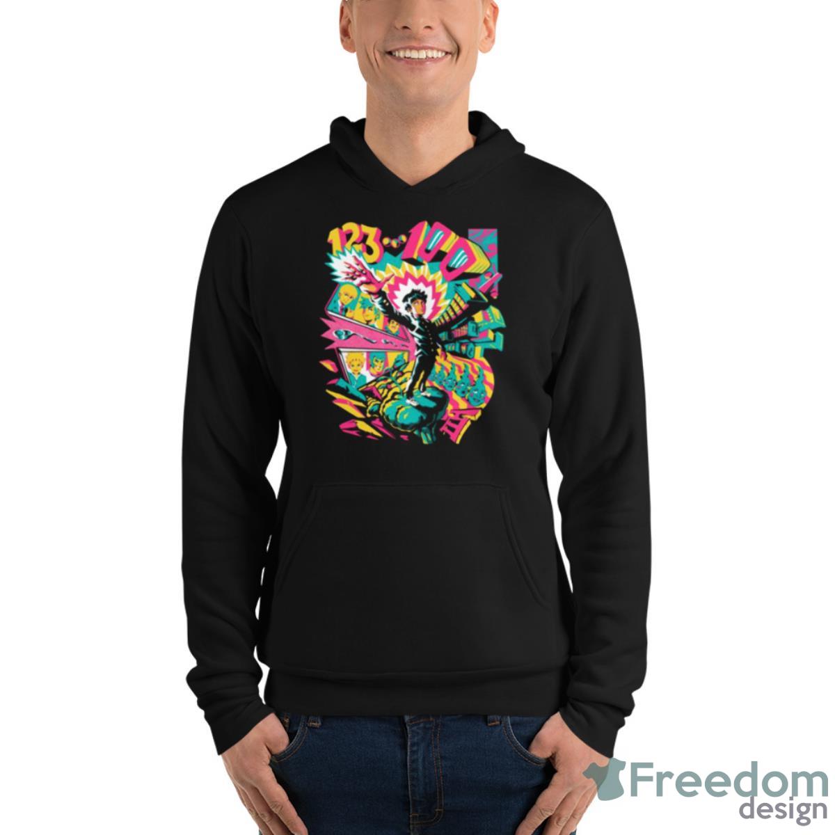 Psychedelic 100 Mob Psycho Shirt - Unisex Fleece Pullover Hoodie Psychedelic 100 Mob Psycho Shirt - Unisex Fleece Pullover Hoodie