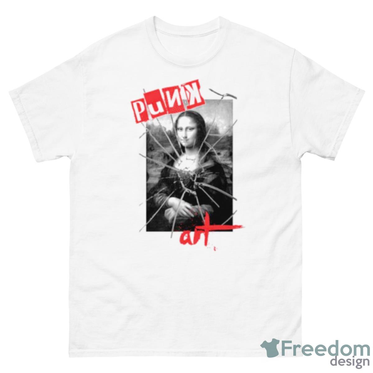 Punk Art Mona Lisa Da VincI Vandal Art Shirt - 500 Men’s Classic Tee Gildan