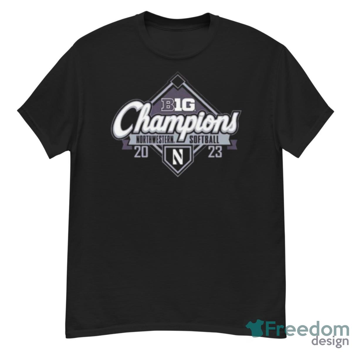 Purple Northwestern Wildcats 2023 Big Ten Softball Regular Season Champions Shirt - G500 Men’s Classic T-Shirt