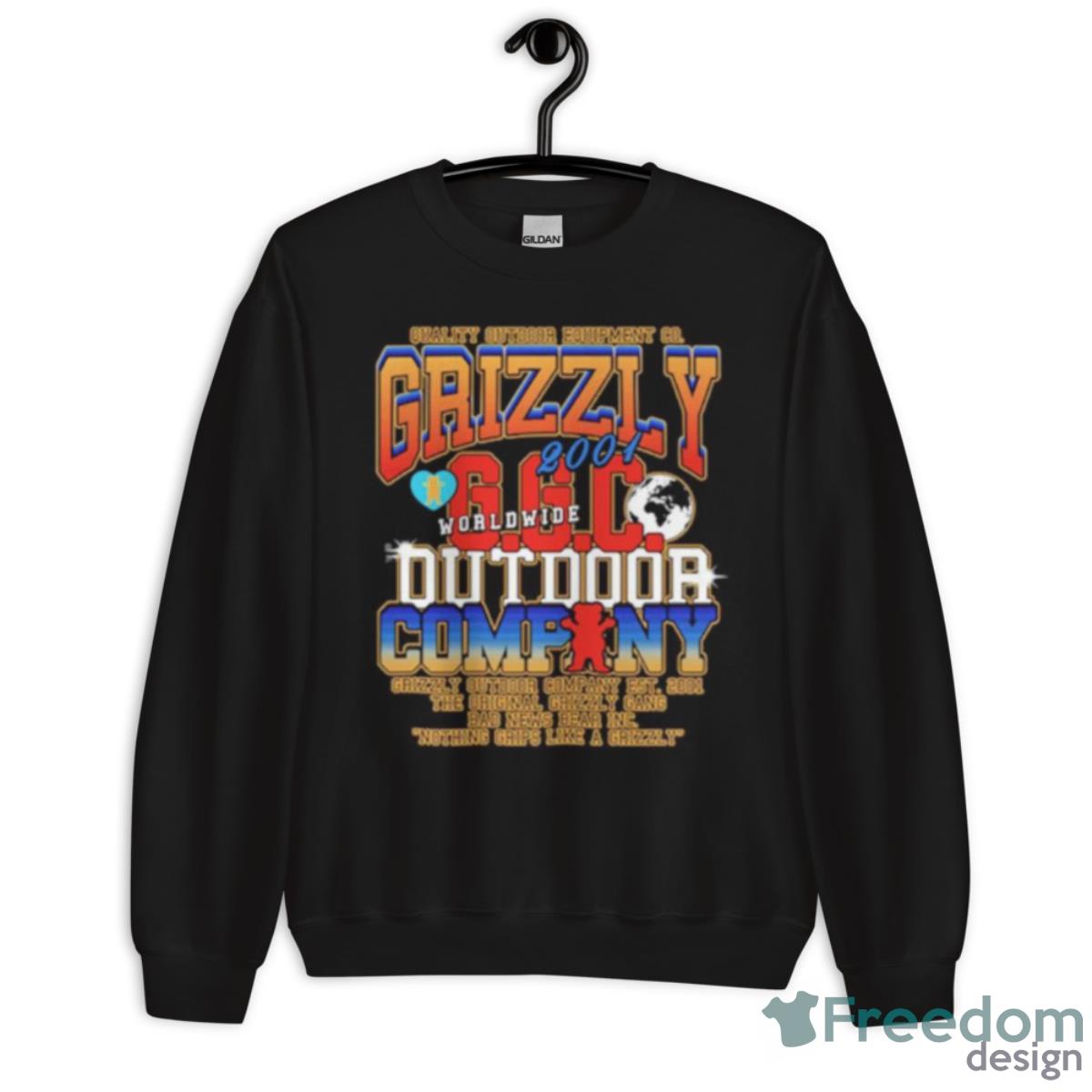 Quality Outdoor Equipment Co Grizzly Outdoor Company Shirt - Unisex Crewneck Sweatshirt Quality Outdoor Equipment Co Grizzly Outdoor Company Shirt - Unisex Crewneck Sweatshirt