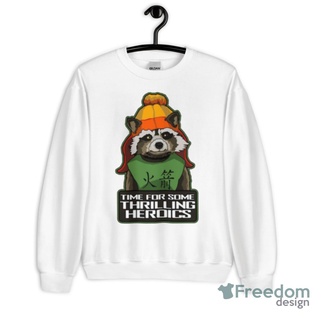 Raccoon Finds Serenity Shirt - Unisex Heavy Blend Crewneck Sweatshirt