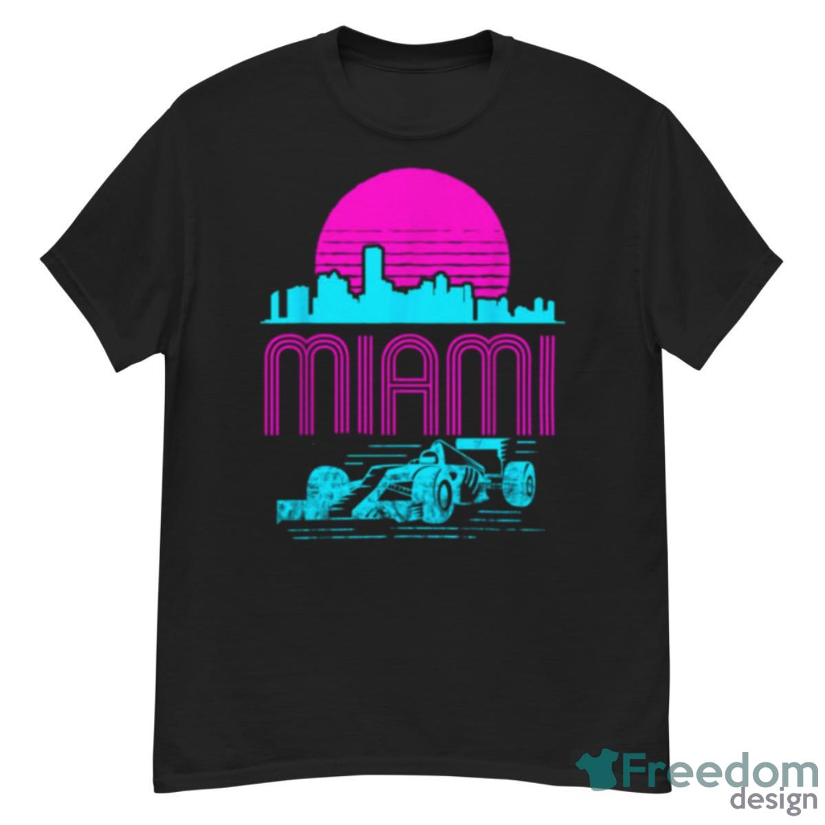 Racing Car Formula One Miami Grand Prix F1 Vintage Art Shirt - G500 Men’s Classic T-Shirt