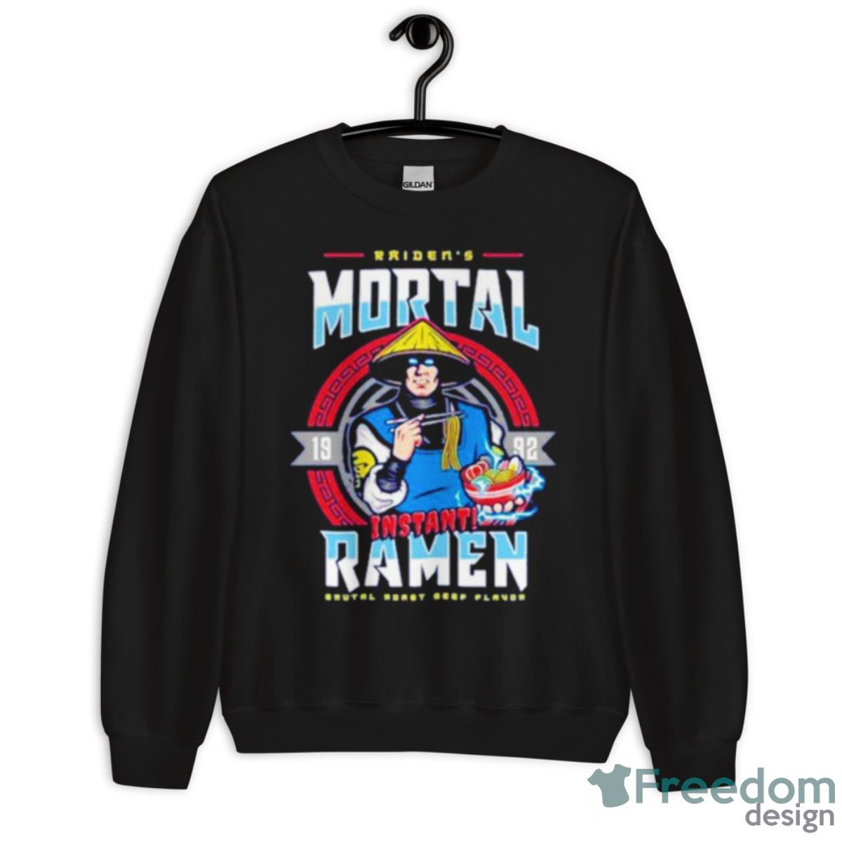 Raiden Mortal Instant Ramen Shirt - Unisex Crewneck Sweatshirt Raiden Mortal Instant Ramen Shirt - Unisex Crewneck Sweatshirt