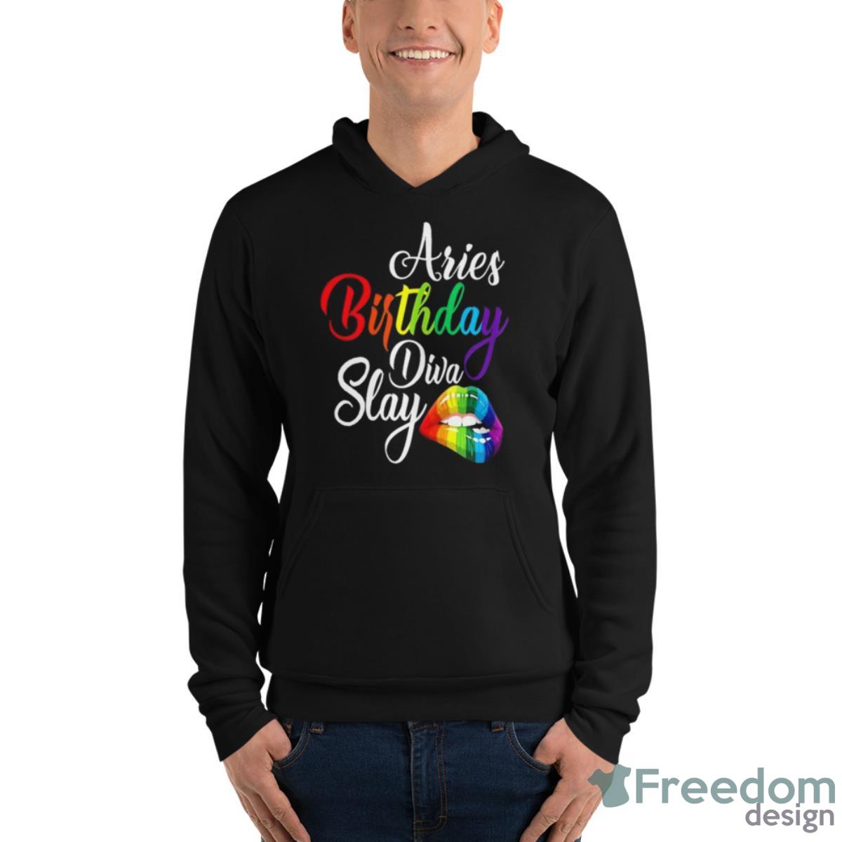 Rainbow Lip Aries March April Zodiac Birthday Diva Slay Shirt - Unisex Fleece Pullover Hoodie Rainbow Lip Aries March April Zodiac Birthday Diva Slay Shirt - Unisex Fleece Pullover Hoodie