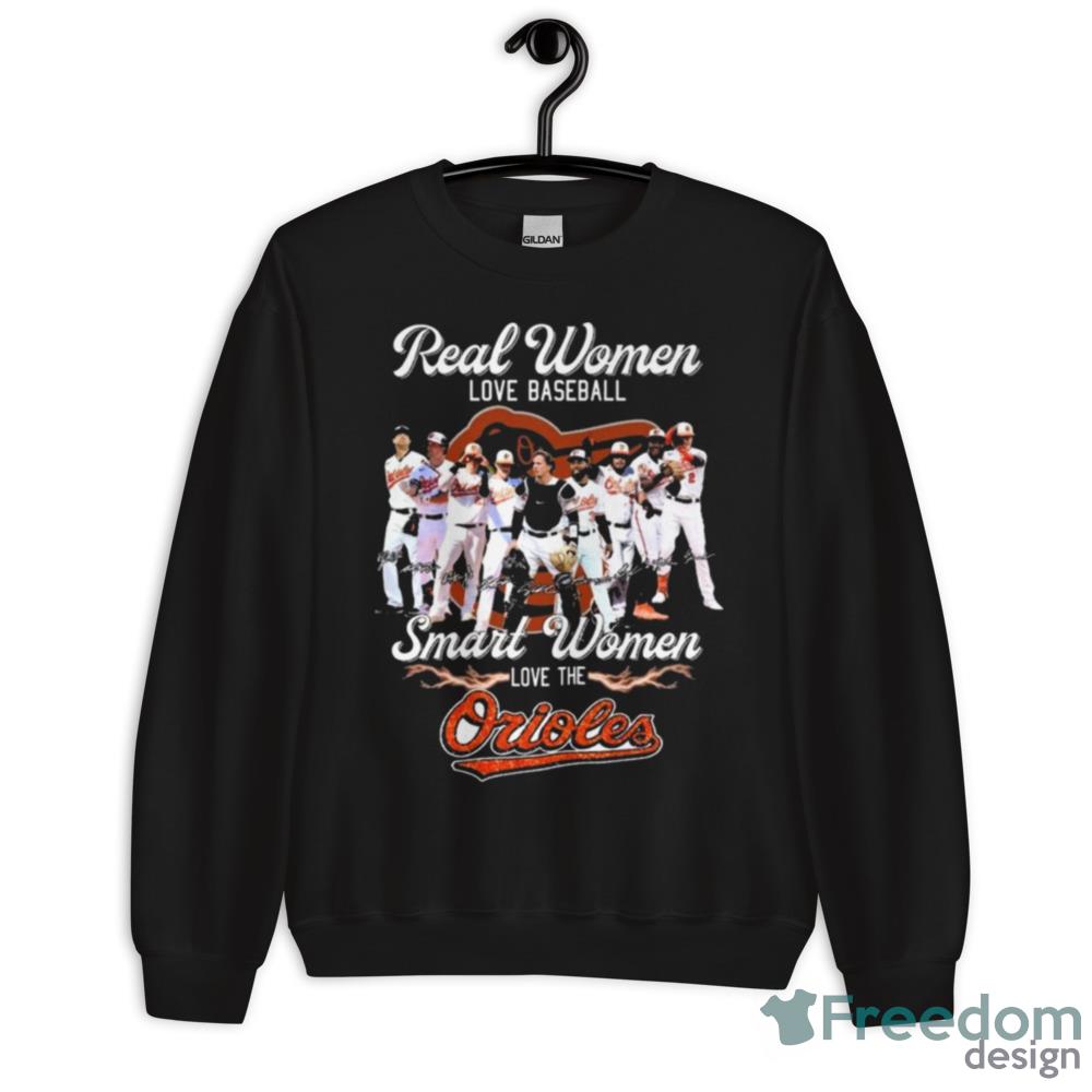 Real Women Love Baseball Smart Women Love The Orioles Signatures Shirt - G500 Men’s Classic T-Shirt