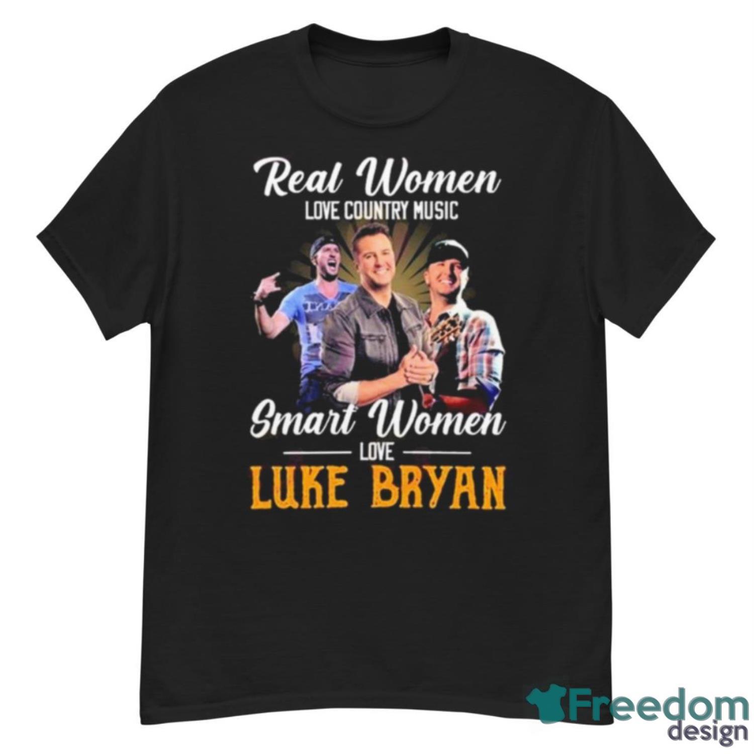 Real Women Love Country Music Smart Women Love The Luke Bryan Shirt - G500 Men’s Classic T-Shirt