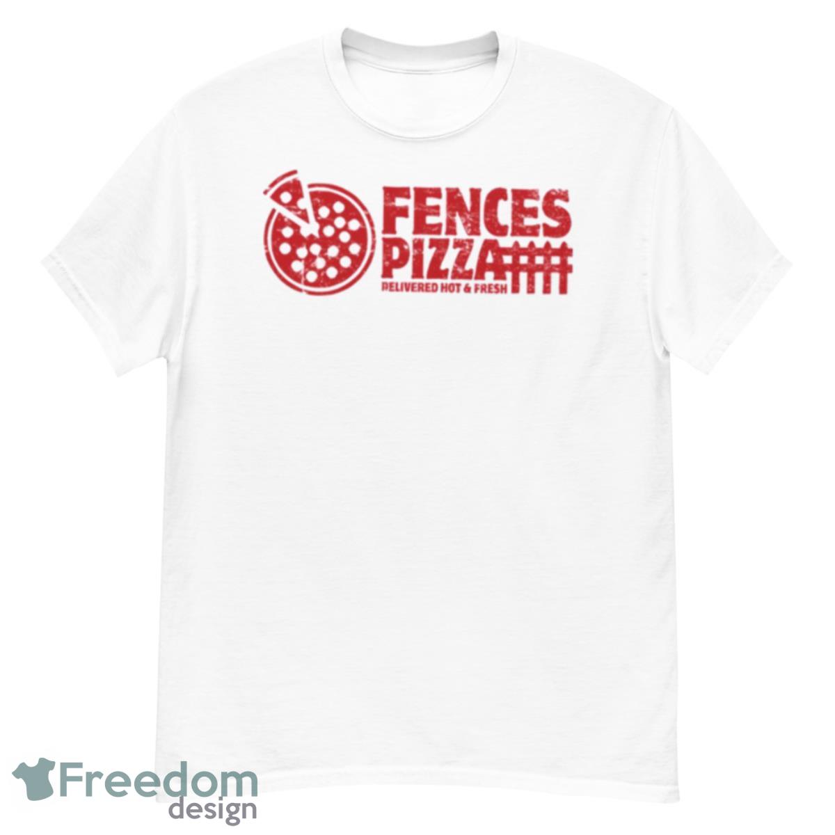 Red Art Fences Pizza Black Mirror Shirt - G500 Men’s Classic T-Shirt