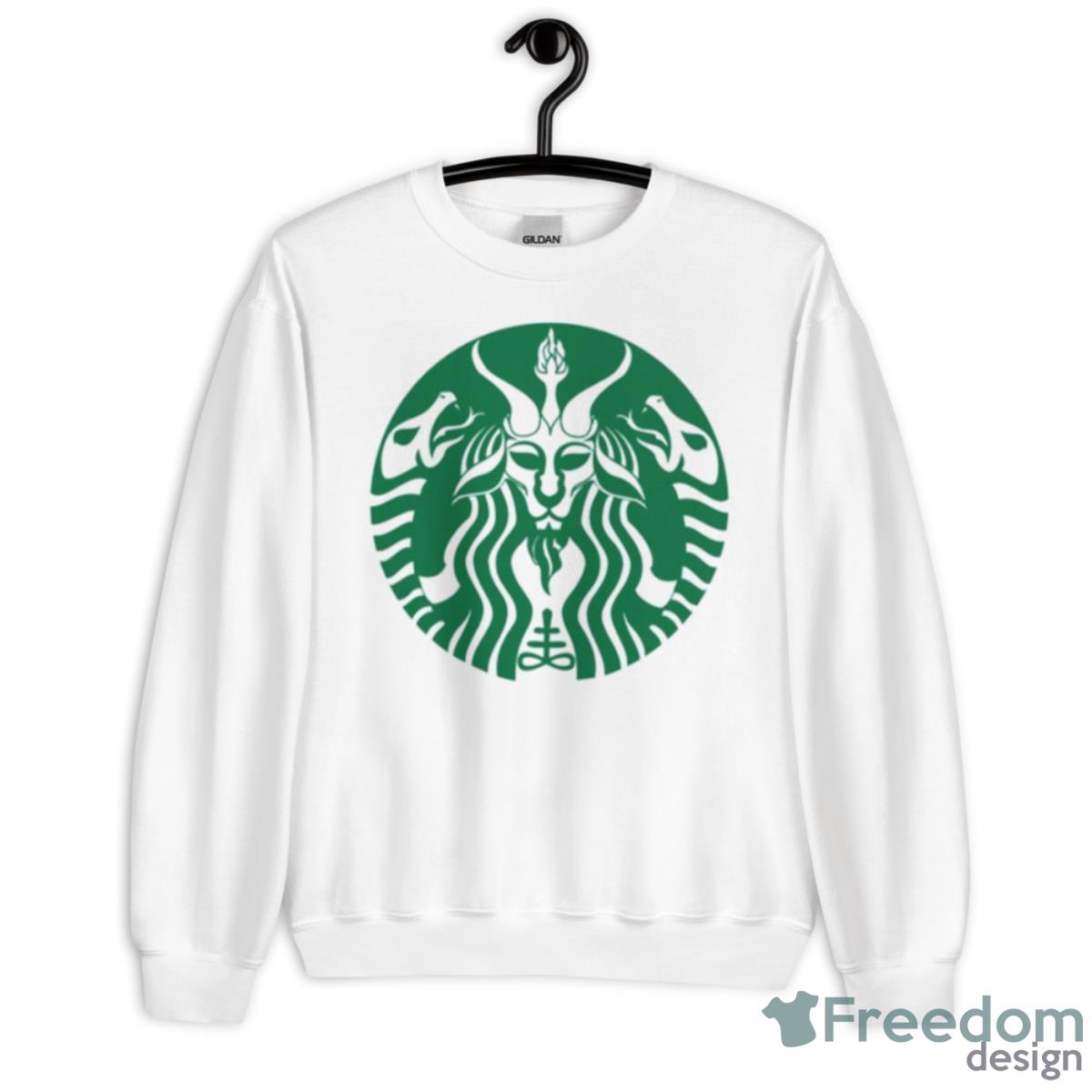 Red Cup Baphomet Star Bucks Shirt - Unisex Heavy Blend Crewneck Sweatshirt