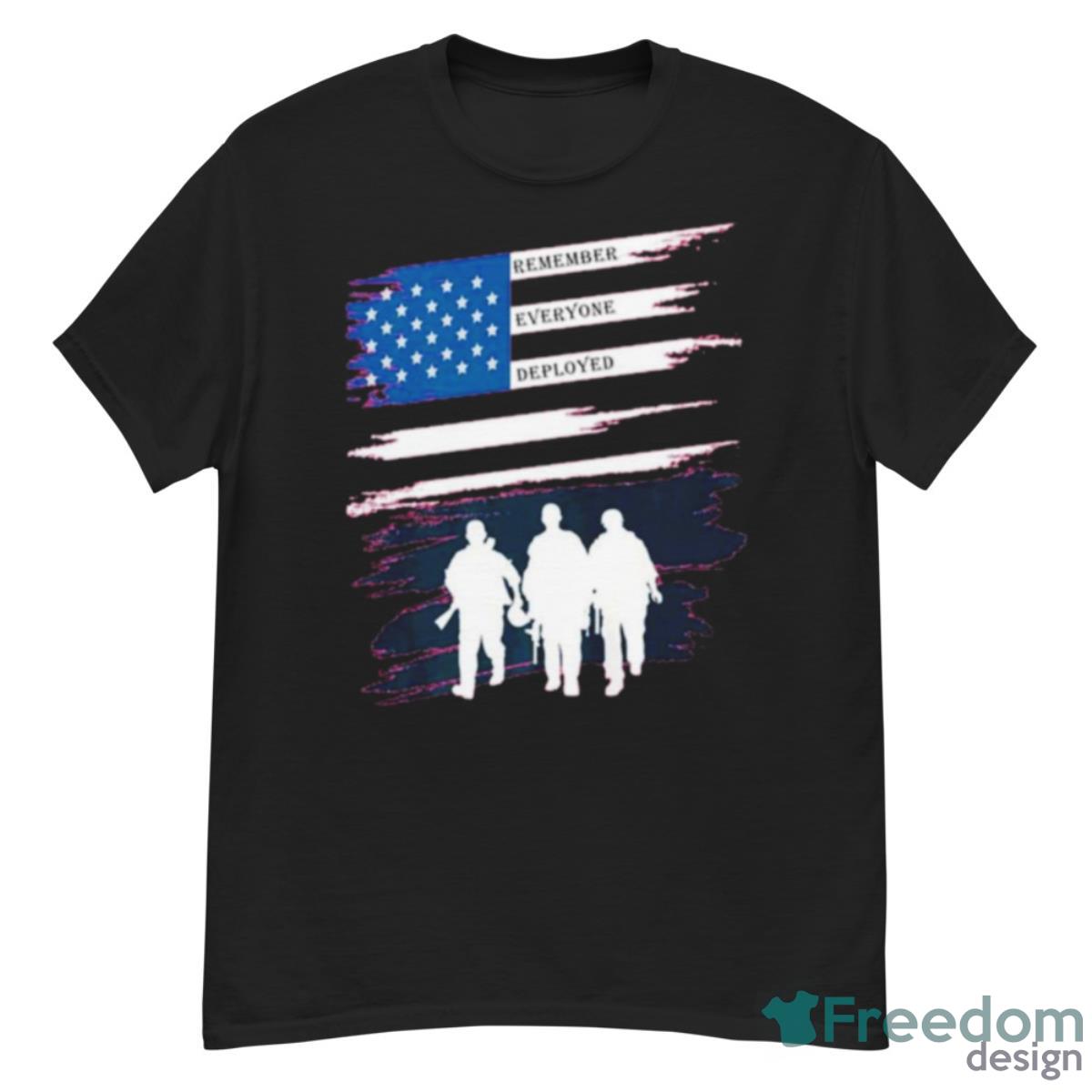 Red Friday Military Remember Everyone Deployed Usa Flag T Shirt - G500 Men’s Classic T-Shirt