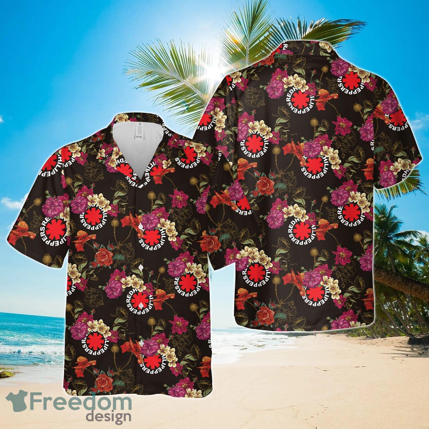 Red Hot Chili Peppers Button Up Hawaiian Shirts Product Photo 1