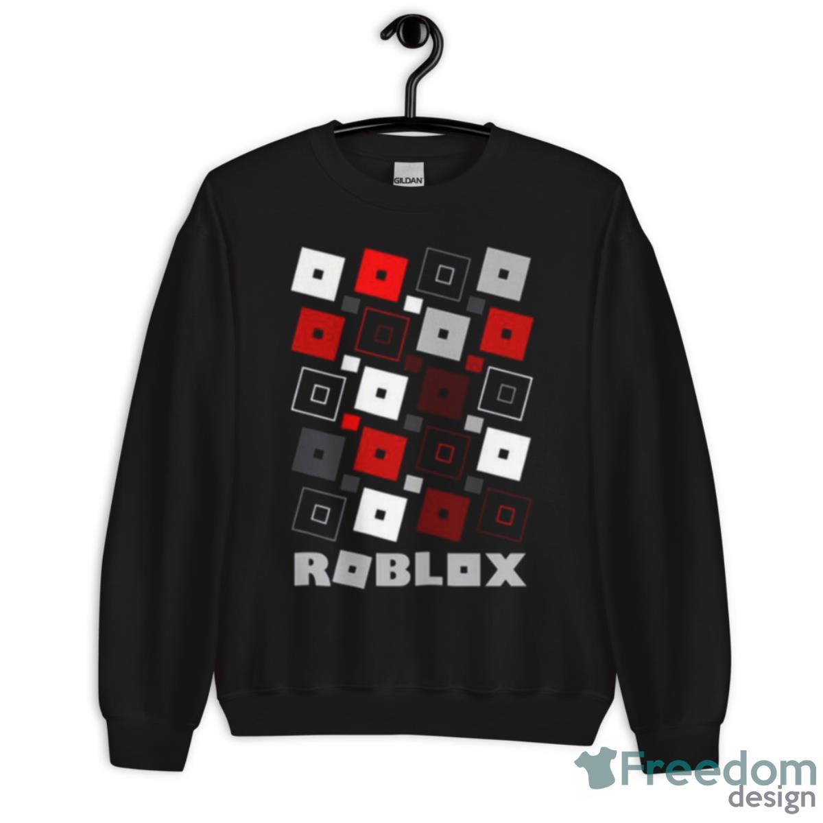 Red Pattern Roblox Game Shirt image Red Pattern Roblox Game Shirt - Unisex Crewneck Sweatshirt