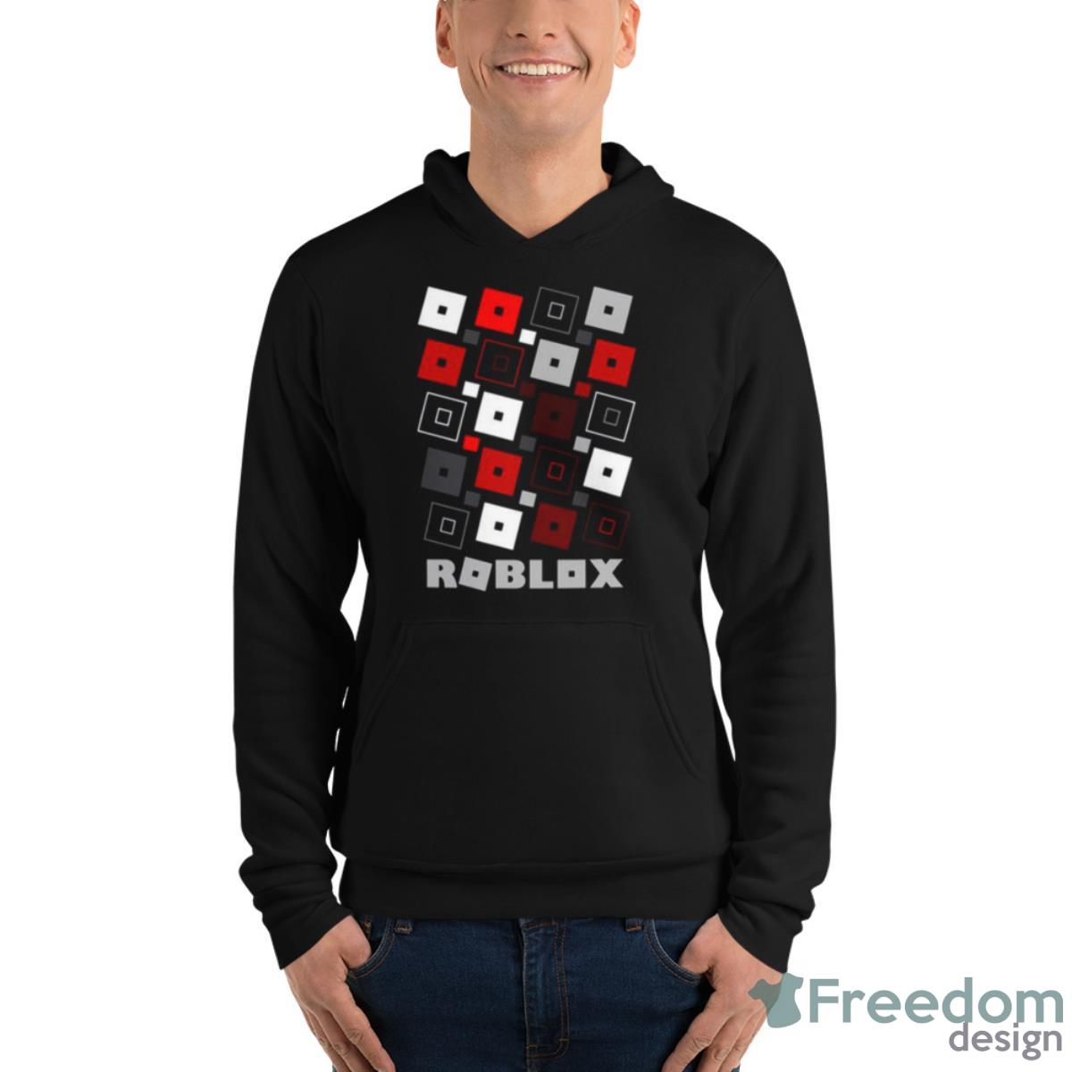 Red Pattern Roblox Game Shirt - Unisex Fleece Pullover Hoodie Red Pattern Roblox Game Shirt - Unisex Fleece Pullover Hoodie
