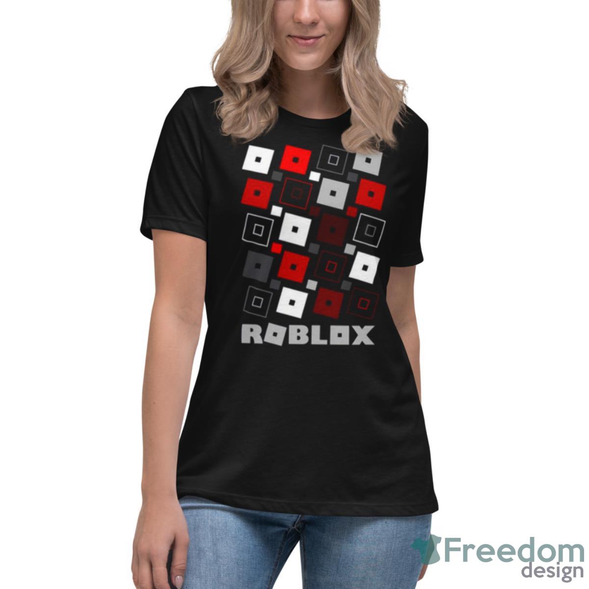 Red Pattern Roblox Game Shirt - Womens Relaxed Short Sleeve Jersey Tee Red Pattern Roblox Game Shirt - Womens Relaxed Short Sleeve Jersey Tee