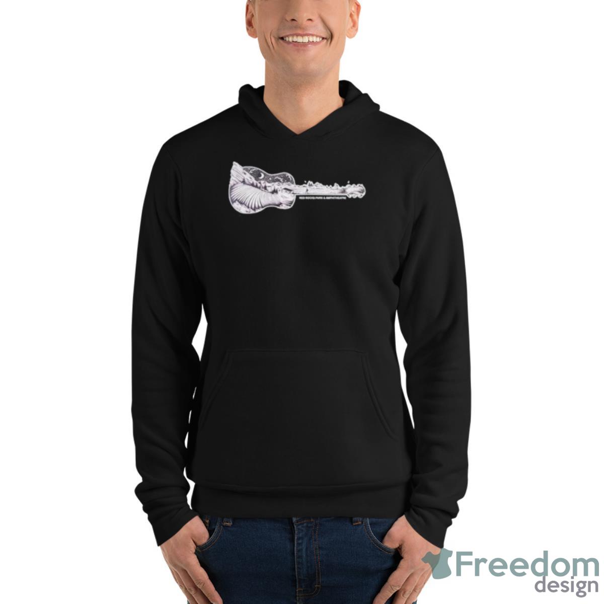 Red Rocks Guitar 2023 T Shirt - Unisex Fleece Pullover Hoodie Red Rocks Guitar 2023 T Shirt - Unisex Fleece Pullover Hoodie