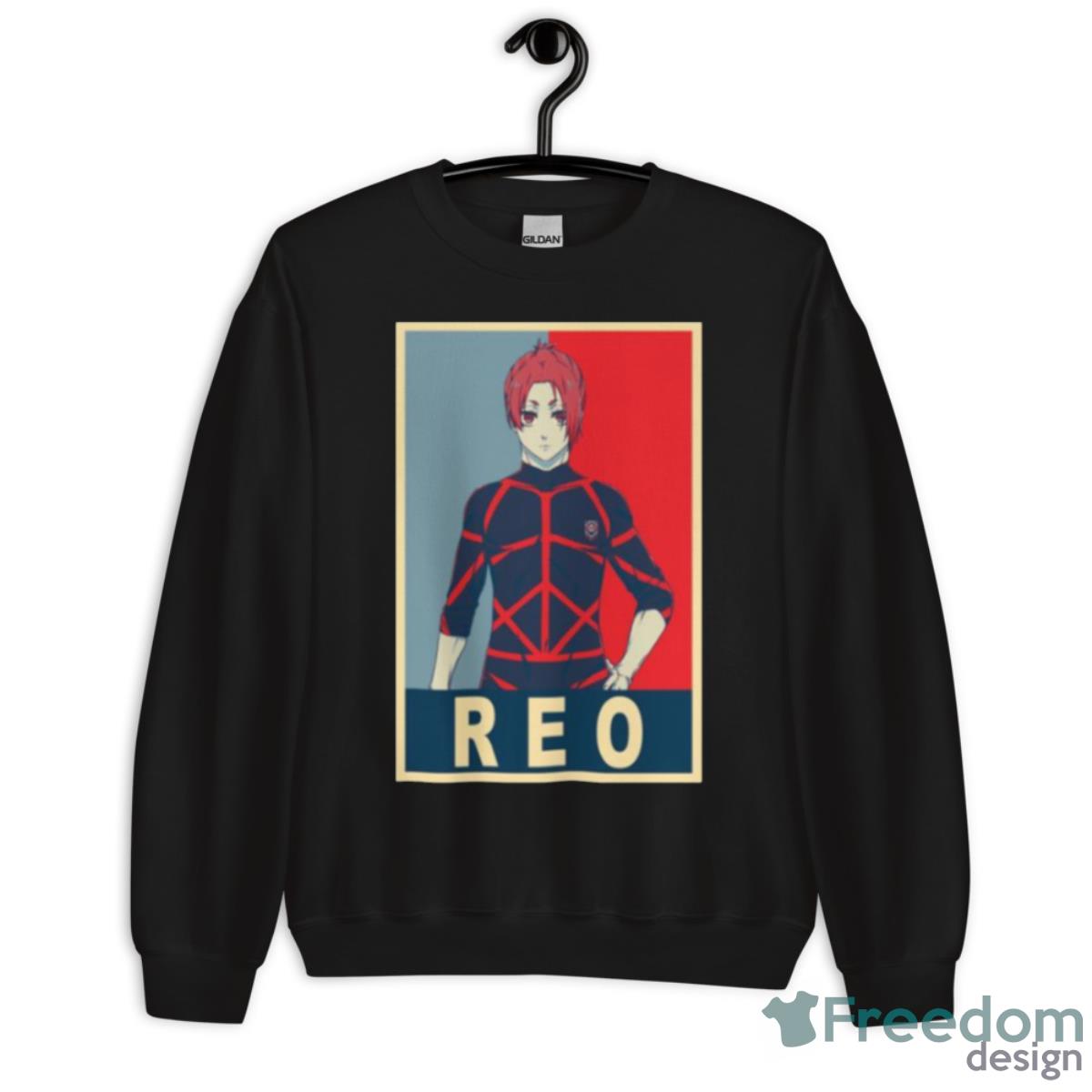 Reo Hope Graphic Blue Lock Reo Mikage Shirt - Unisex Crewneck Sweatshirt Reo Hope Graphic Blue Lock Reo Mikage Shirt - Unisex Crewneck Sweatshirt