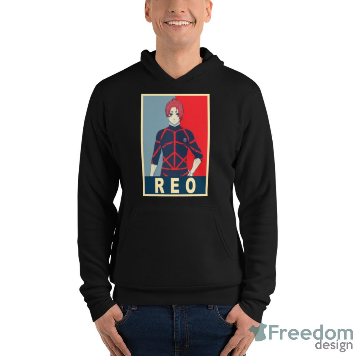 Reo Hope Graphic Blue Lock Reo Mikage Shirt - Unisex Fleece Pullover Hoodie Reo Hope Graphic Blue Lock Reo Mikage Shirt - Unisex Fleece Pullover Hoodie