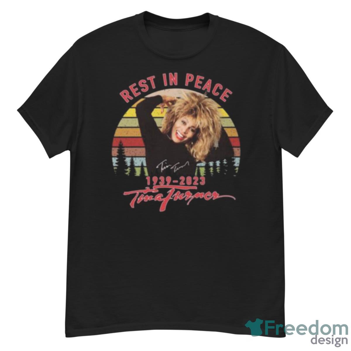 Rest In Peace 1939 2023 Tina Turner Signature Retro Vintage Shirt - G500 Men’s Classic T-Shirt