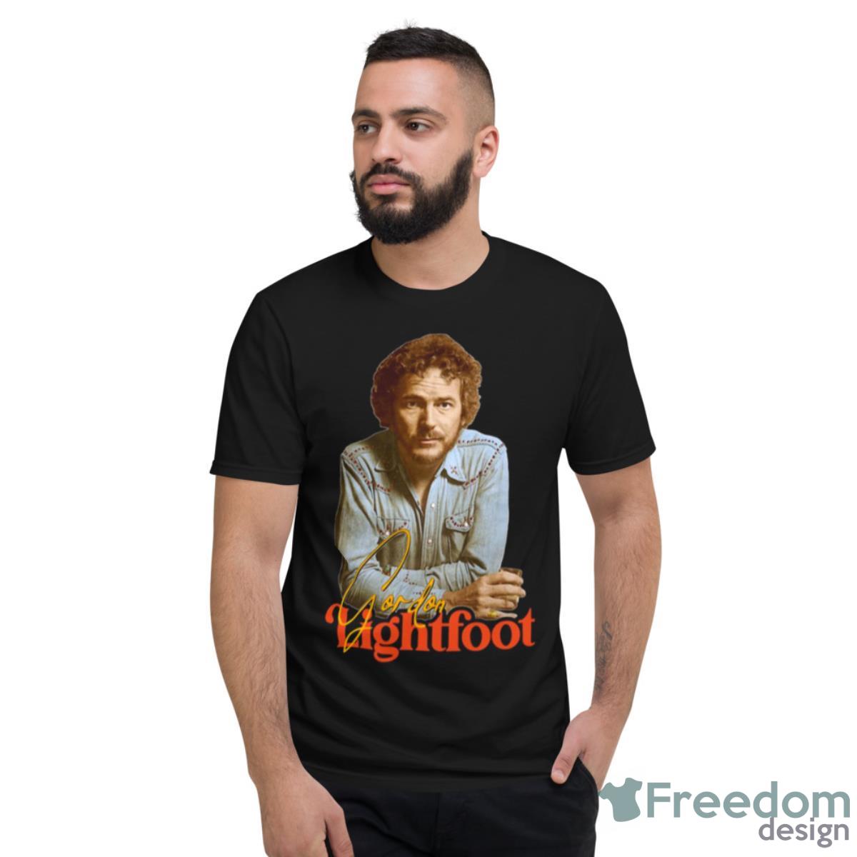 Retro Folk Rock Icon Music Gordon Lightfoot Shirt - Short Sleeve T-Shirt