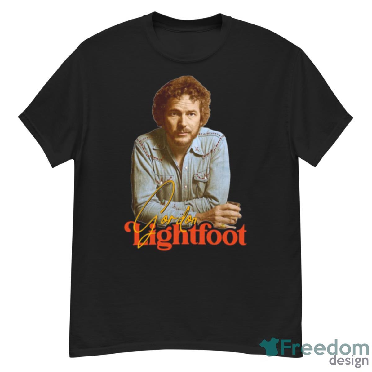 Retro Folk Rock Icon Music Gordon Lightfoot Shirt - G500 Men’s Classic T-Shirt