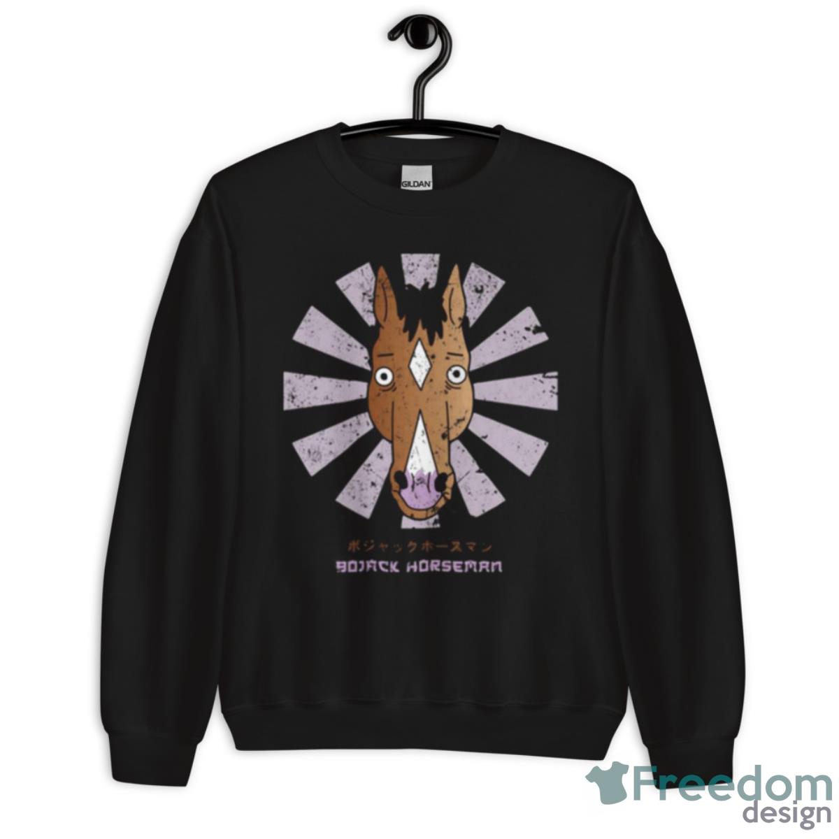 Retro Japanese Bojack Horseman Shirt - Unisex Crewneck Sweatshirt Retro Japanese Bojack Horseman Shirt - Unisex Crewneck Sweatshirt