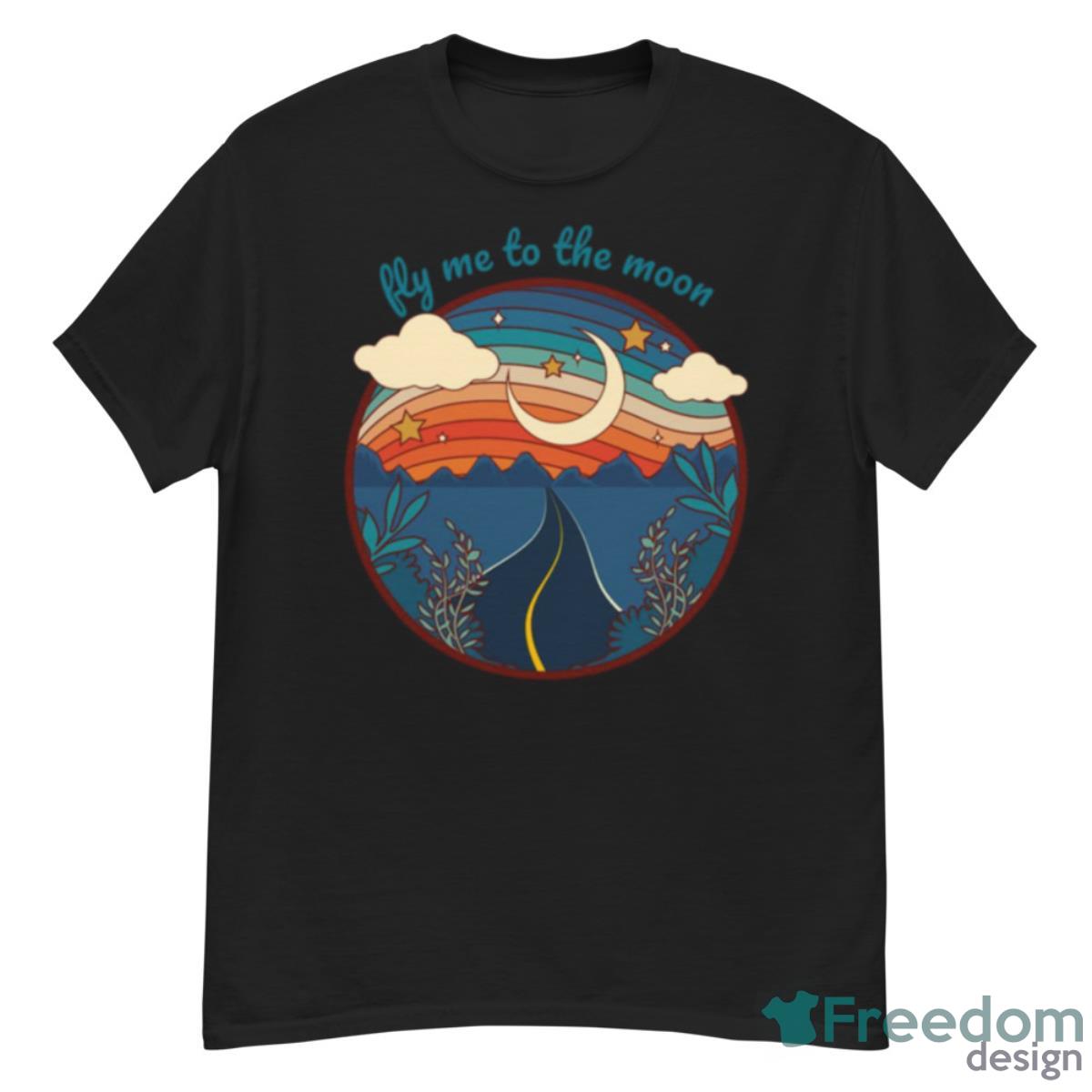 Retro Roadtrip Fly Me To The Moon Art Shirt - G500 Men’s Classic T-Shirt