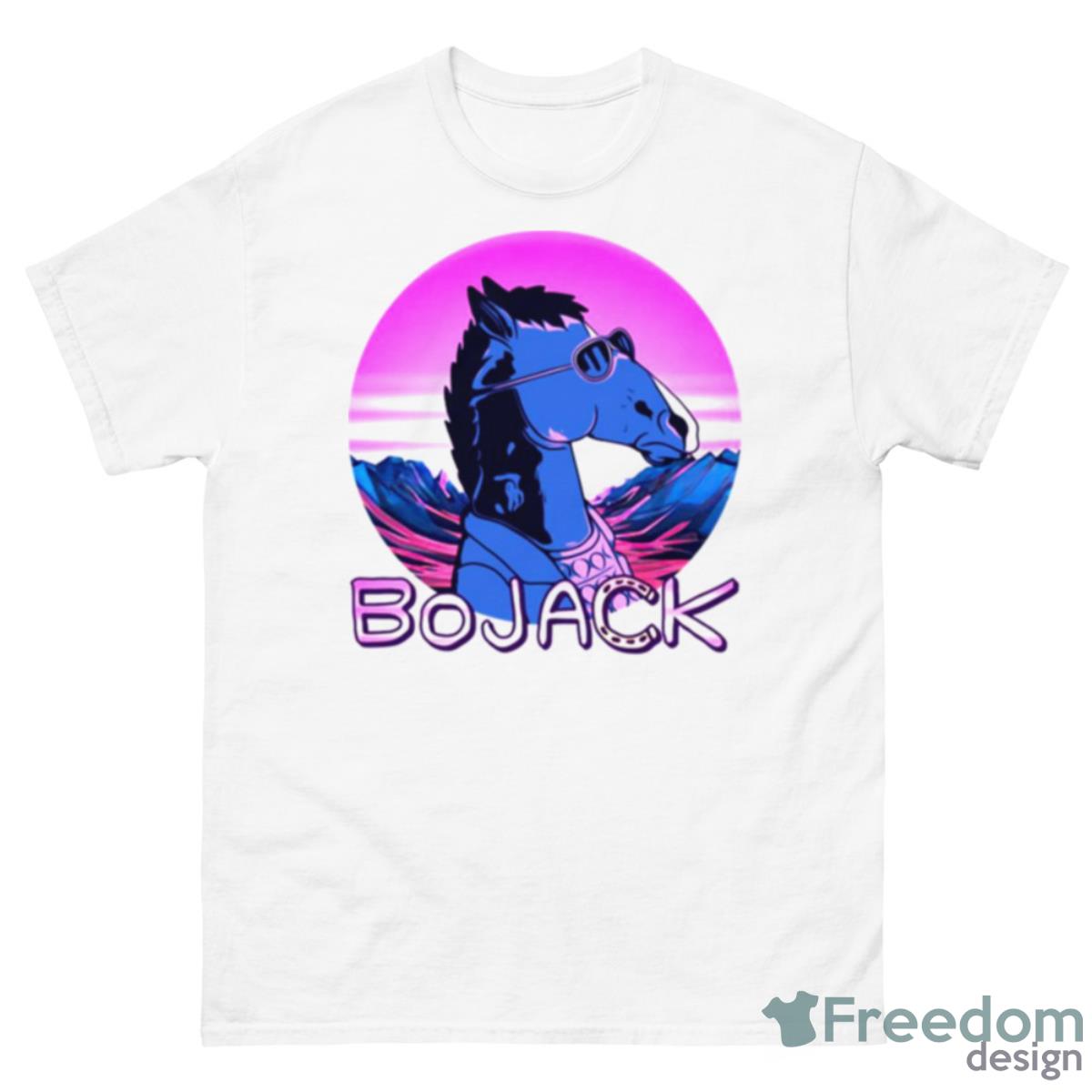 Retrowave Cool Bojack Horseman Shirt - 500 Men’s Classic Tee Gildan