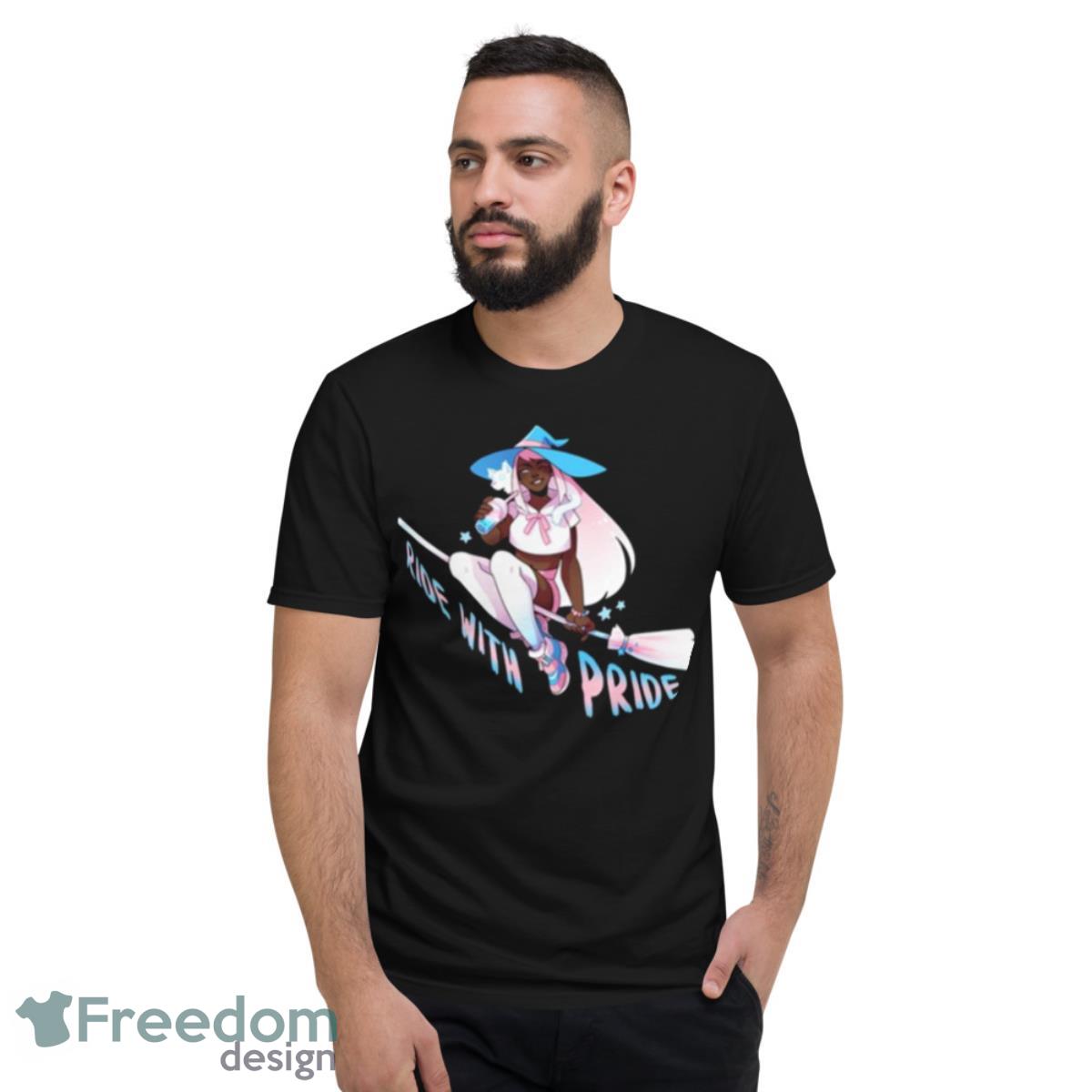 Ride With Pride Transgender Shirt - Short Sleeve T-Shirt