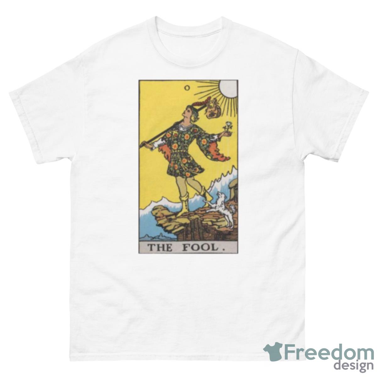 Rider Waite The Fool Tarot Card Shirt - 500 Men’s Classic Tee Gildan