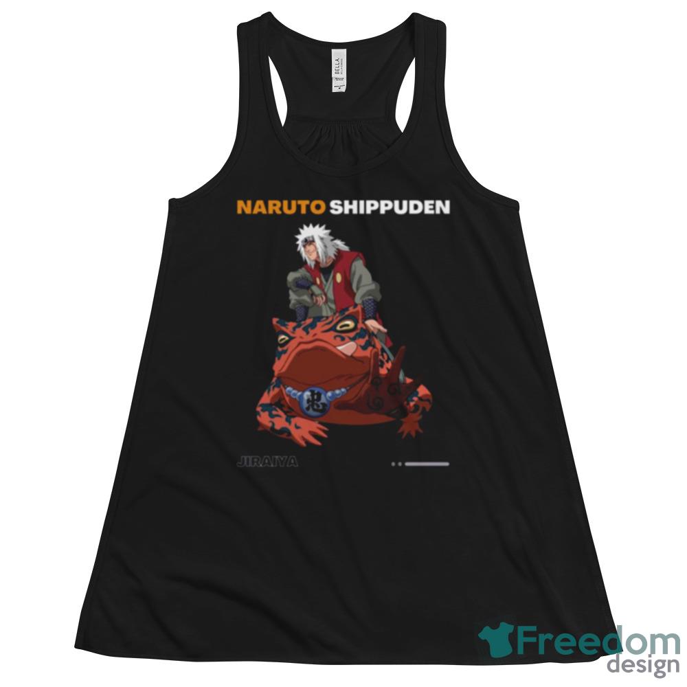 Riding A Frog Naruto Shippuden Jiraiya Design Shirts - 8800 Womens Flowy Racerback Tank Riding A Frog Naruto Shippuden Jiraiya Design Shirts - 8800 Womens Flowy Racerback Tank