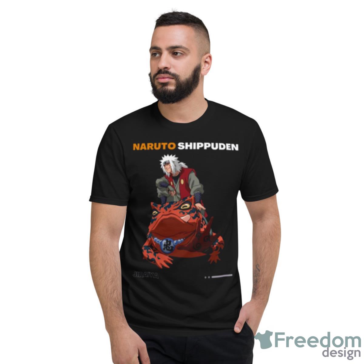 Riding A Frog Naruto Shippuden Jiraiya Shirt - Short Sleeve T-Shirt