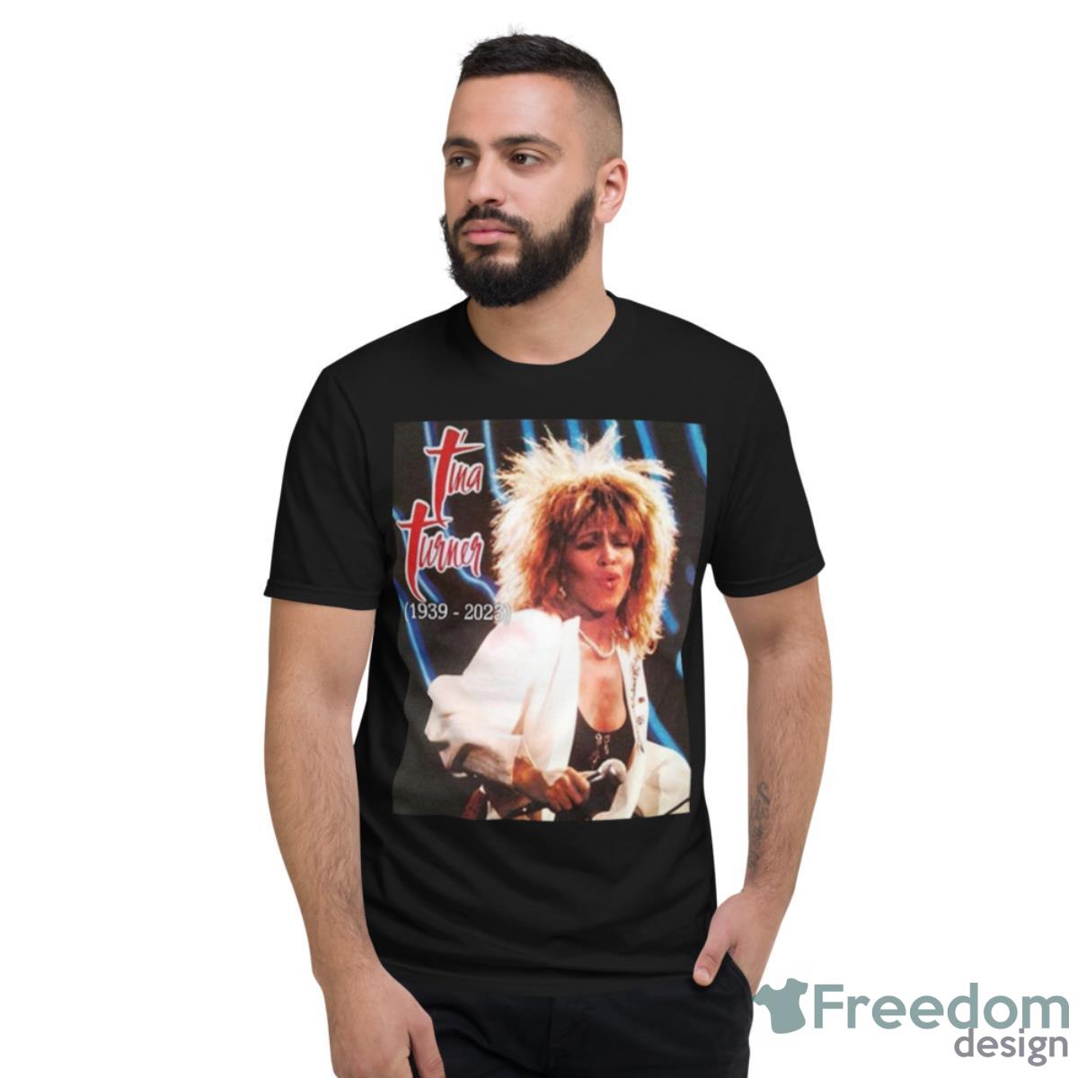 RIP Heavy Mental Legend Tina Turner 1939 2023 T Shirt - Short Sleeve T-Shirt