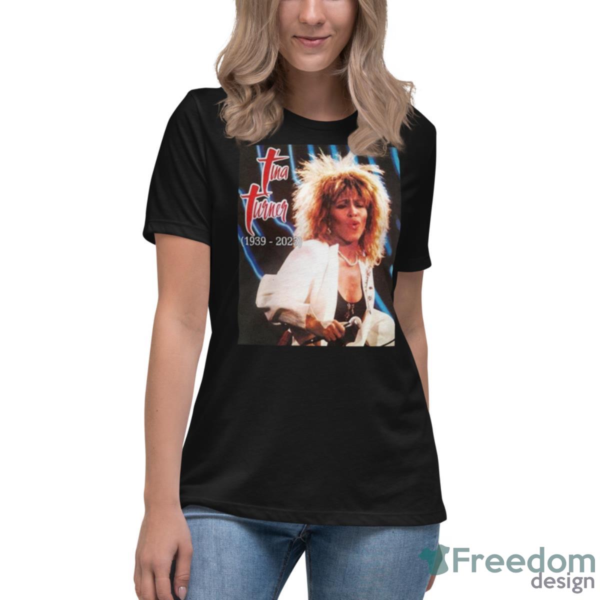 RIP Heavy Mental Legend Tina Turner 1939 2023 T Shirt - Womens Relaxed Short Sleeve Jersey Tee RIP Heavy Mental Legend Tina Turner 1939 2023 T Shirt - Womens Relaxed Short Sleeve Jersey Tee