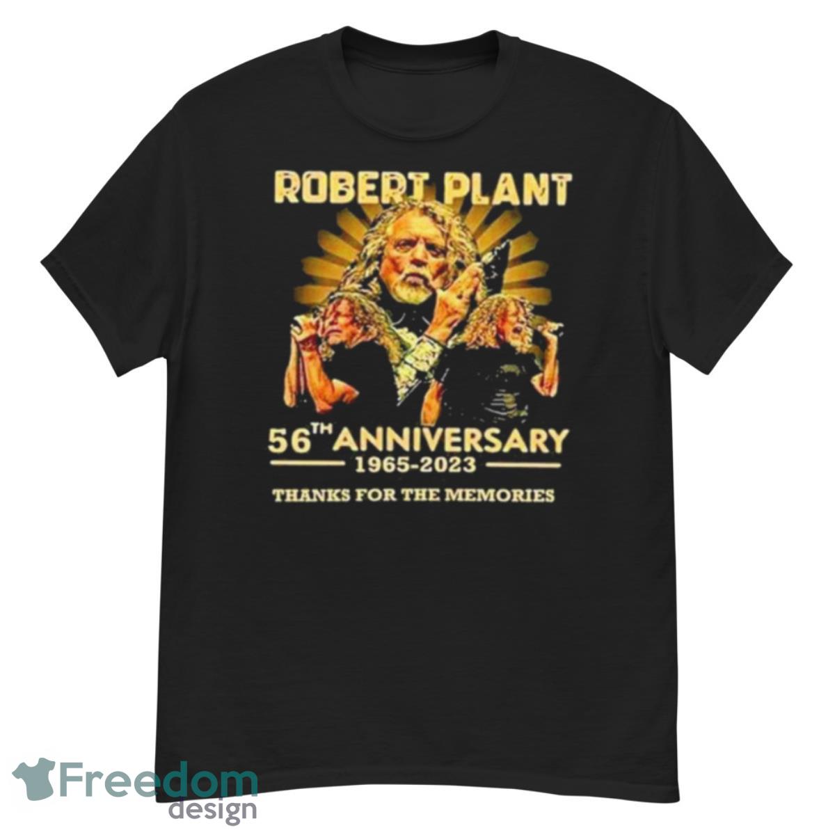 Robert Plant 56th Anniversary 1965 2023 Thank You For The Memories Signature Shirt - G500 Men’s Classic T-Shirt