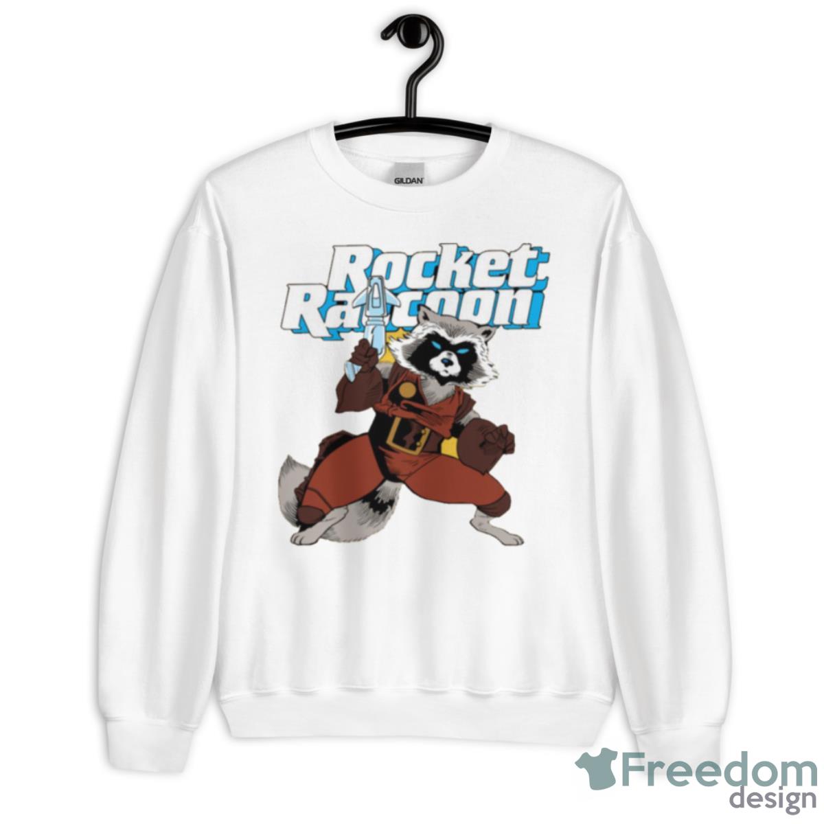 Rocket Raccoon Character Art Shirt - Unisex Heavy Blend Crewneck Sweatshirt