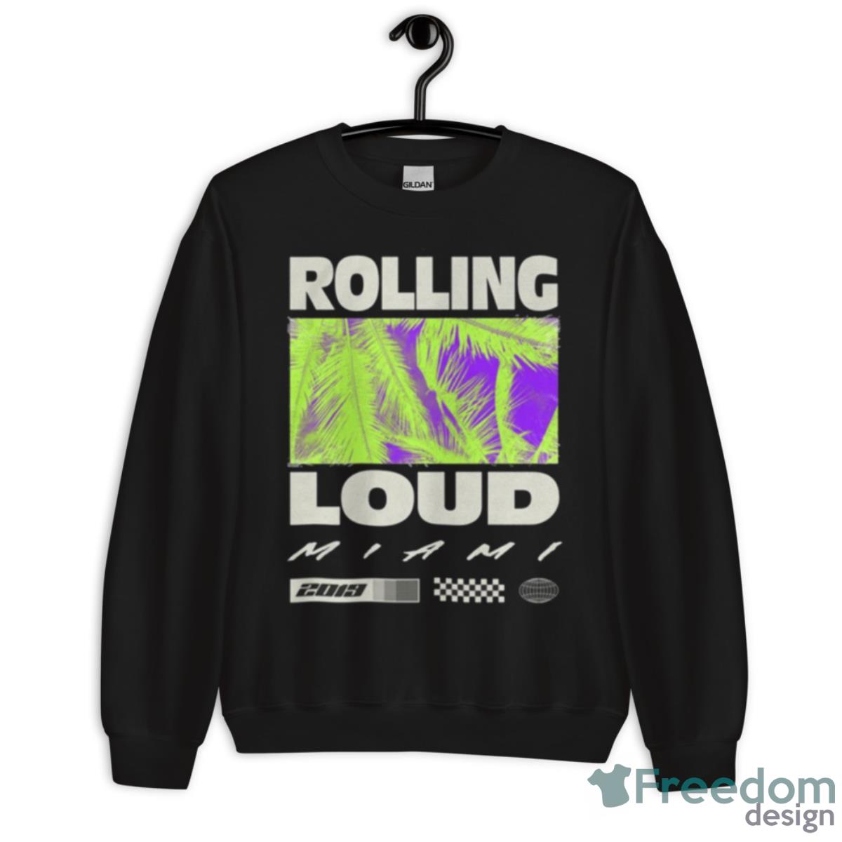 Rolling Loud Coconut Tree Shirt - Unisex Crewneck Sweatshirt Rolling Loud Coconut Tree Shirt - Unisex Crewneck Sweatshirt