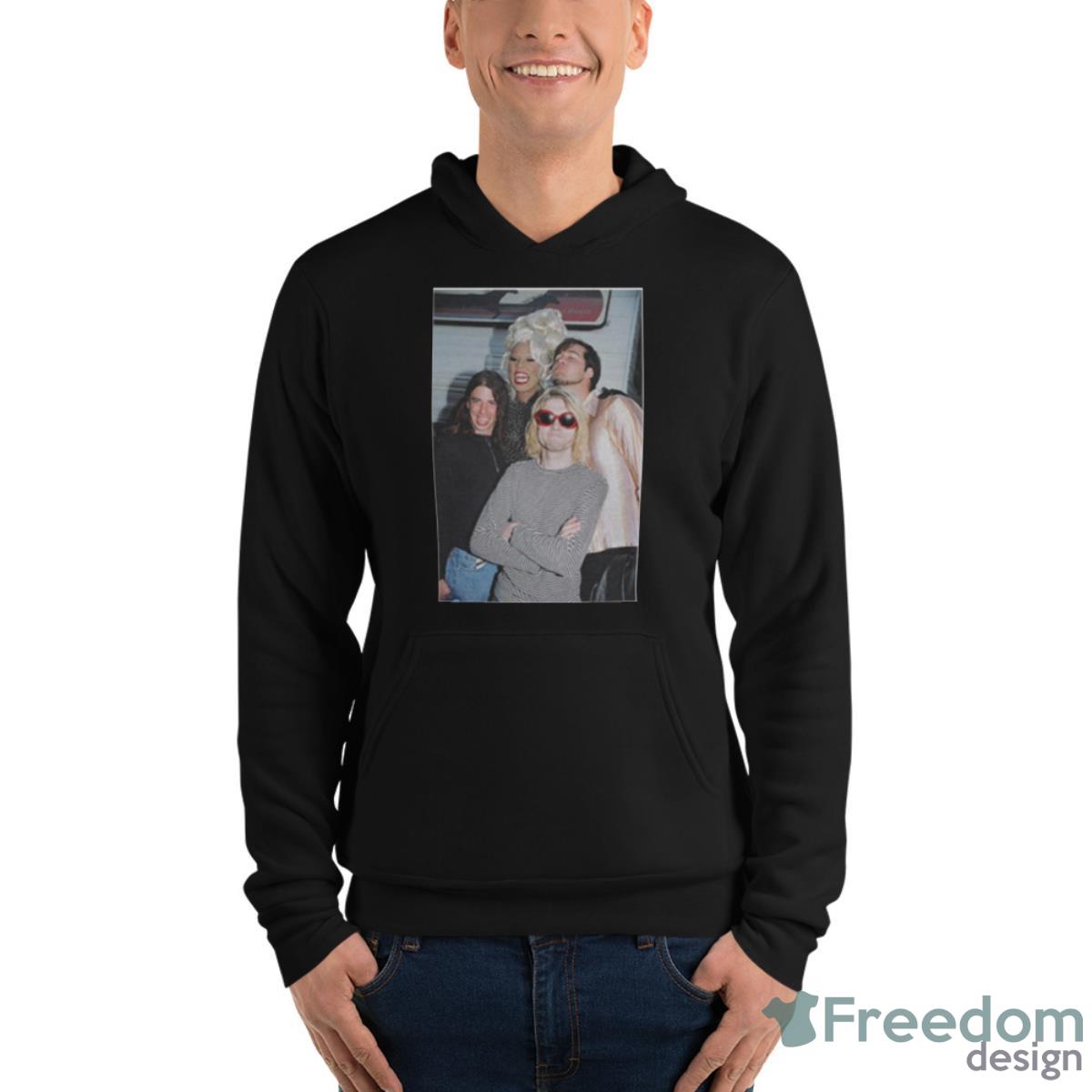 Rupaul And Nirvana Dave Grohl Kurt Cobain Krist Novoselic Shirt - Unisex Fleece Pullover Hoodie Rupaul And Nirvana Dave Grohl Kurt Cobain Krist Novoselic Shirt - Unisex Fleece Pullover Hoodie
