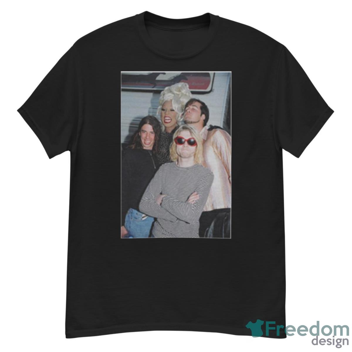 Rupaul And Nirvana Dave Grohl Kurt Cobain Krist Novoselic Shirt - G500 Men’s Classic T-Shirt