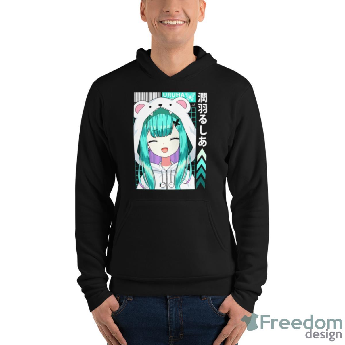 Rushia With Hoodie Hololive Cute Shirt - Unisex Fleece Pullover Hoodie Rushia With Hoodie Hololive Cute Shirt - Unisex Fleece Pullover Hoodie