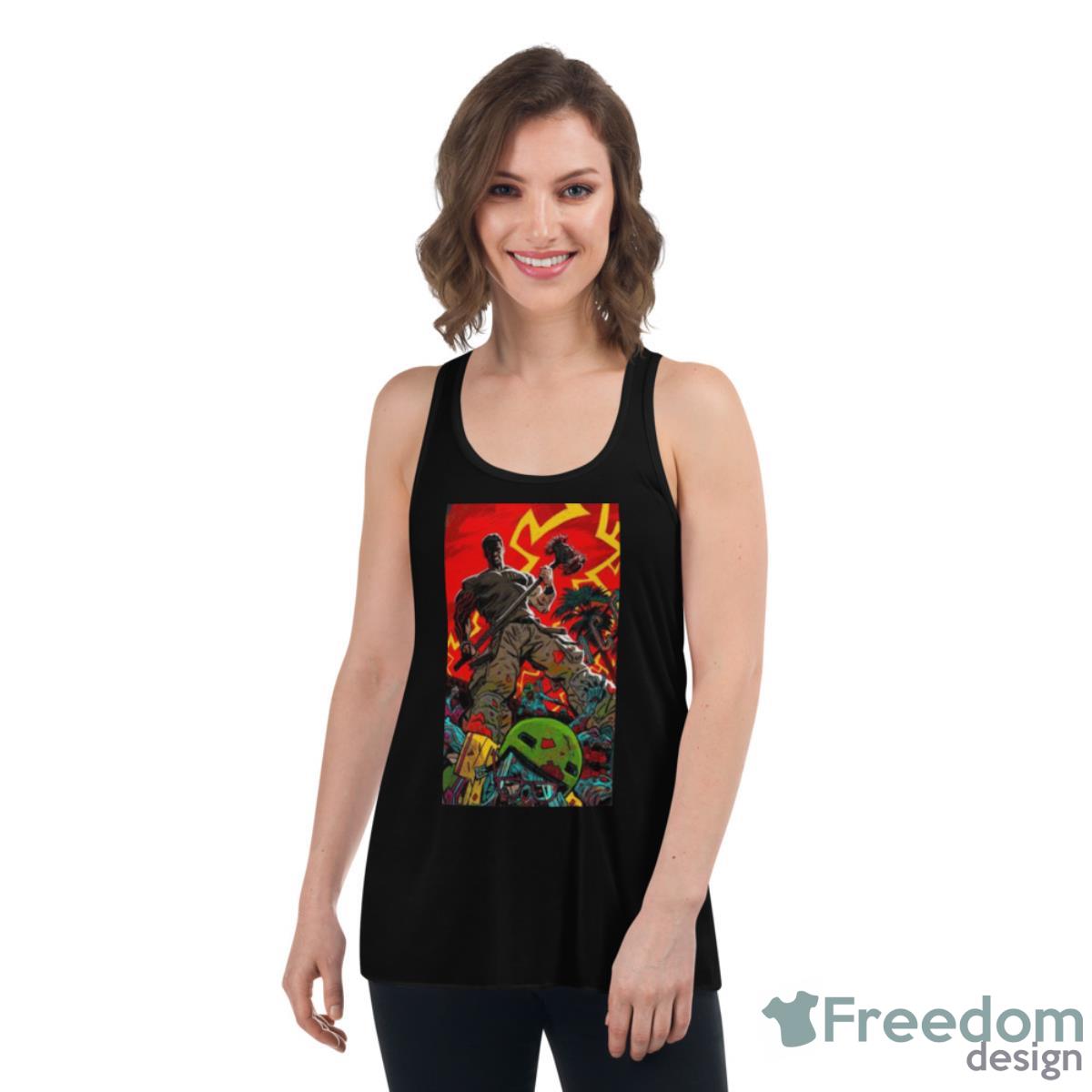 Ryan Dead Dead Island Zombie Shirt - Womens Flowy Racerback Tank Ryan Dead Dead Island Zombie Shirt - Womens Flowy Racerback Tank