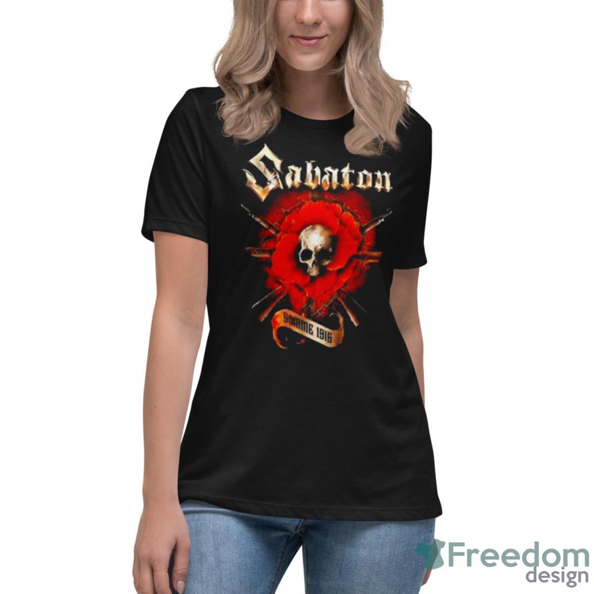 Sabaton Somme 1916 Shirt - Womens Relaxed Short Sleeve Jersey Tee Sabaton Somme 1916 Shirt - Womens Relaxed Short Sleeve Jersey Tee