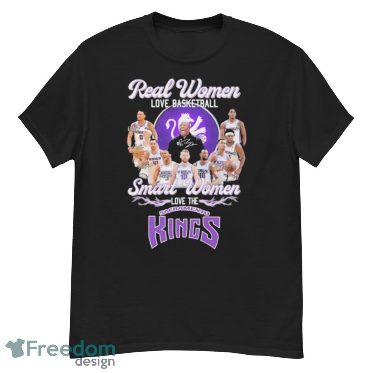 Sacramento Kings Real Women Love Basketball Smart Women Love The 2023 Shirt - G500 Men’s Classic T-Shirt