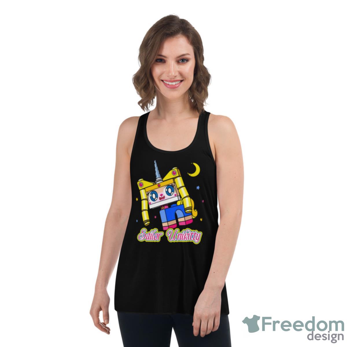 Sailor Unikitty Funny Game Art Shirt - Womens Flowy Racerback Tank Sailor Unikitty Funny Game Art Shirt - Womens Flowy Racerback Tank