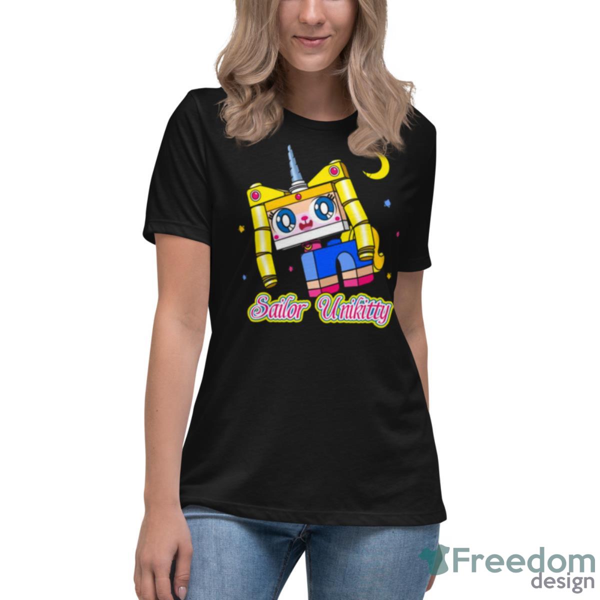 Sailor Unikitty Funny Game Art Shirt - Womens Relaxed Short Sleeve Jersey Tee Sailor Unikitty Funny Game Art Shirt - Womens Relaxed Short Sleeve Jersey Tee