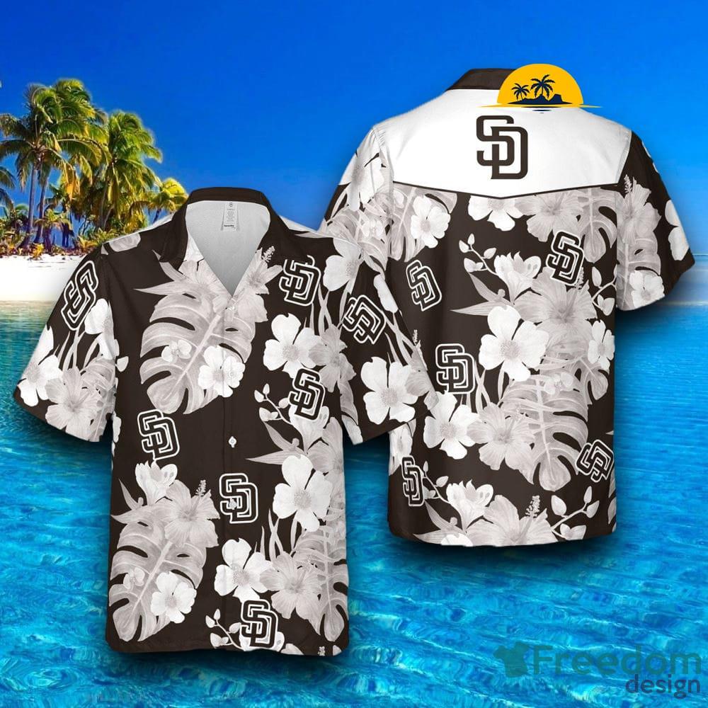 MLB Summer Aloha San Diego Padres Logo Hawaiian Shirt For Fans -  Freedomdesign
