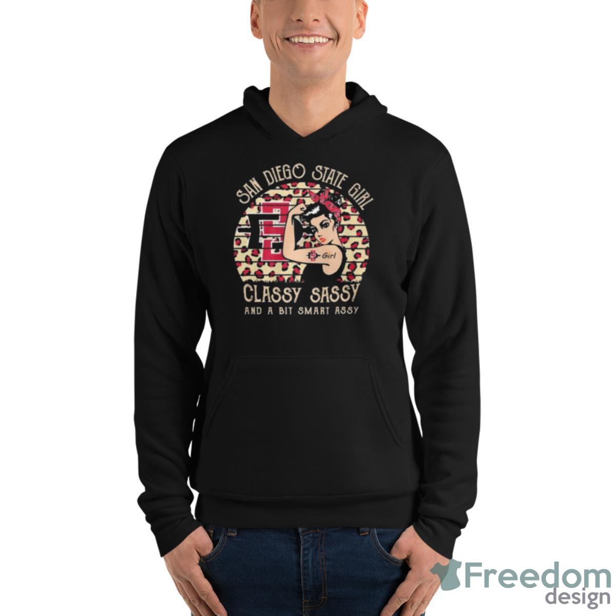 San Diego State Girl Classy Sassy And A Bit Smart Assy 2023 Shirt - Unisex Fleece Pullover Hoodie San Diego State Girl Classy Sassy And A Bit Smart Assy 2023 Shirt - Unisex Fleece Pullover Hoodie