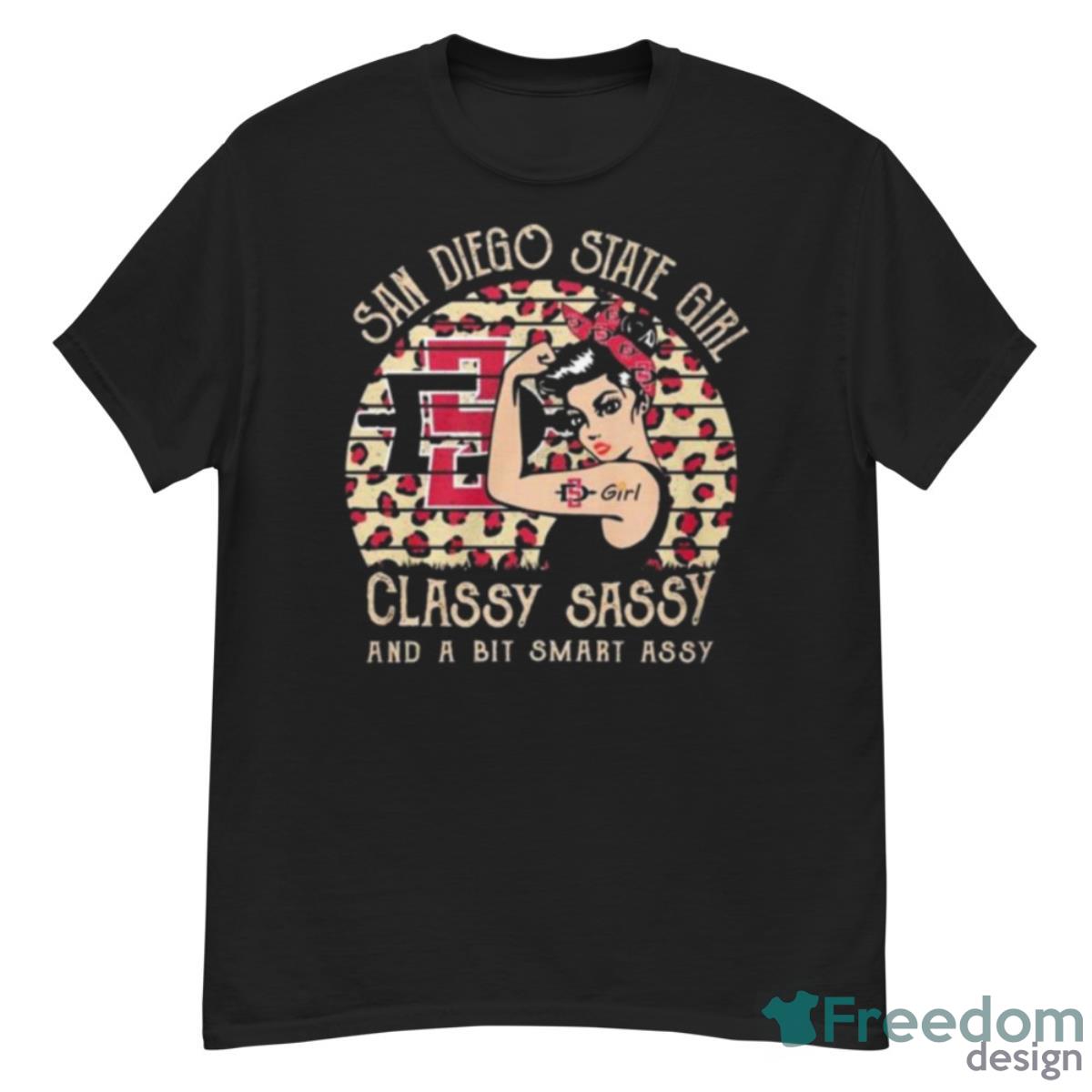 San Diego State Girl Classy Sassy And A Bit Smart Assy 2023 Shirt - G500 Men’s Classic T-Shirt