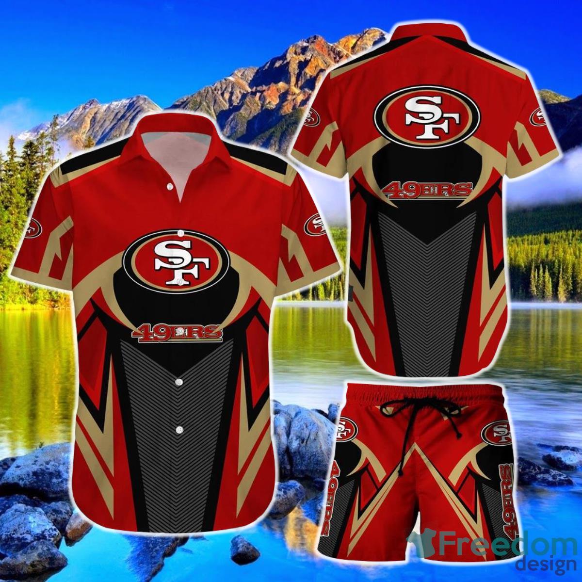 San Francisco 49ers NFL Hawaiian Shirt And Short Best Gift For Football NFL Fans Product Photo 1