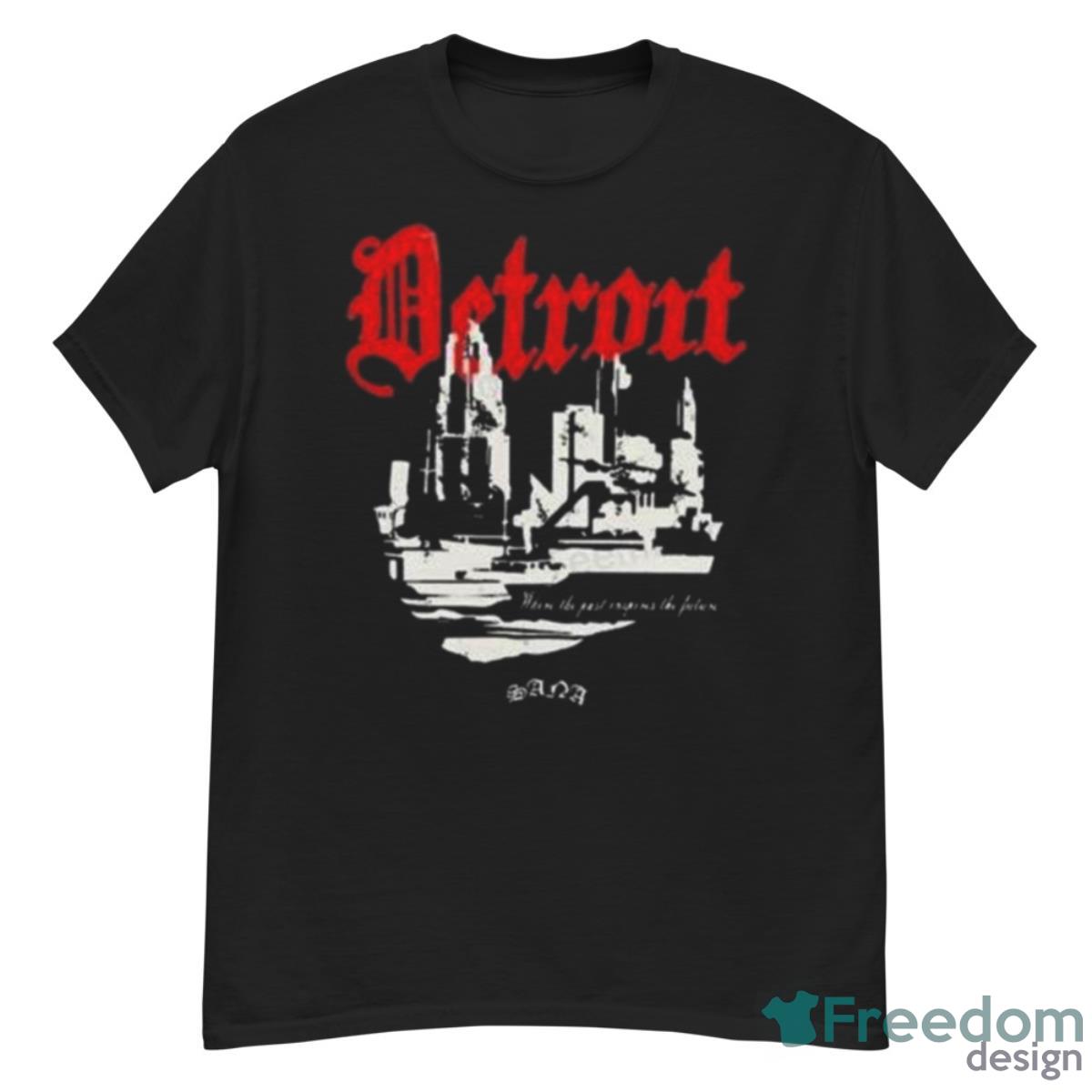 Sana Detroit Distressed 3D Detroit Shirt - Freedomdesign