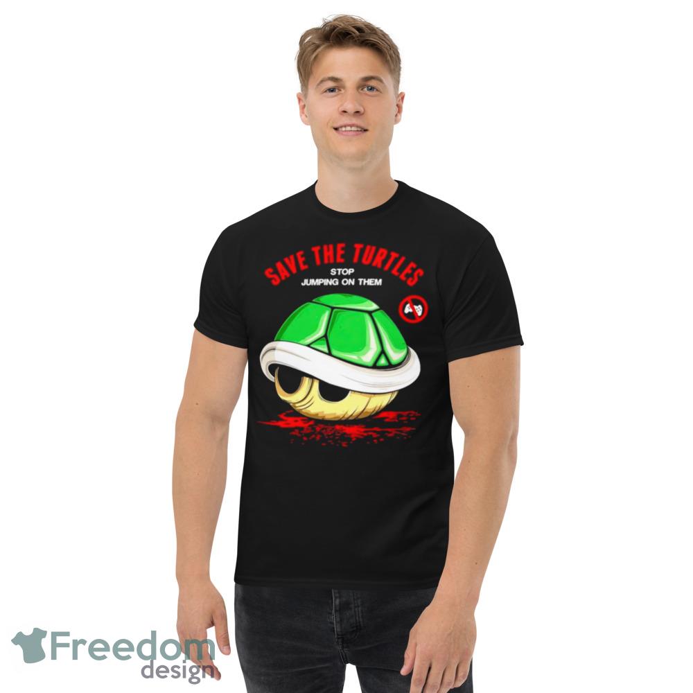 Save the turtle stop jumping on them shirt - Men’s Classic Tee Gildan 5000 Save the turtle stop jumping on them shirt - Men’s Classic Tee Gildan 5000